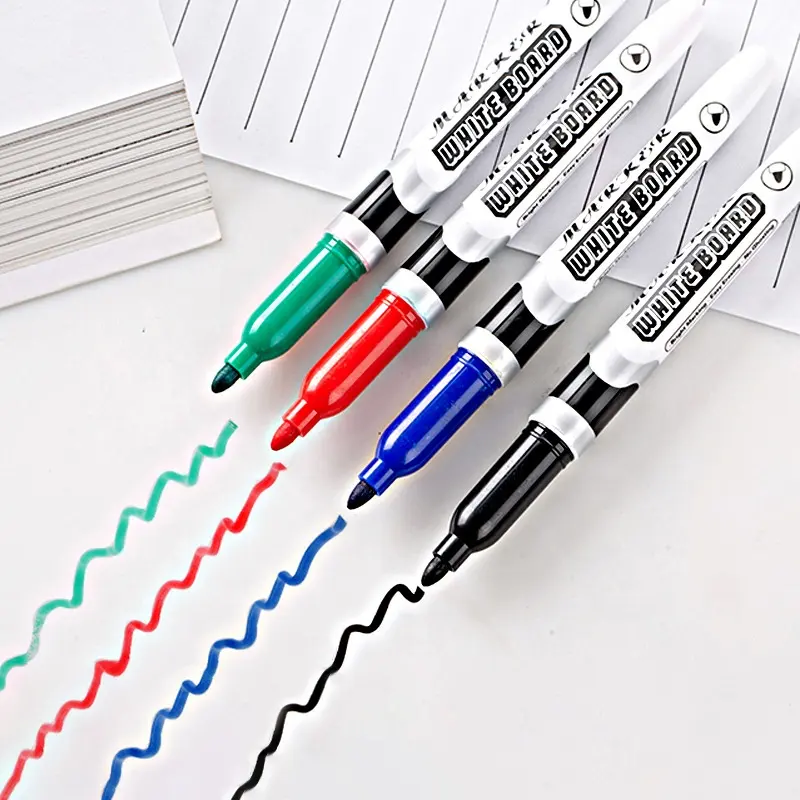 Nieuwe Stijl Kleur Graffiti Whiteboard Marker Schets Tekening Stof Droge Wissen White Board Art Markers