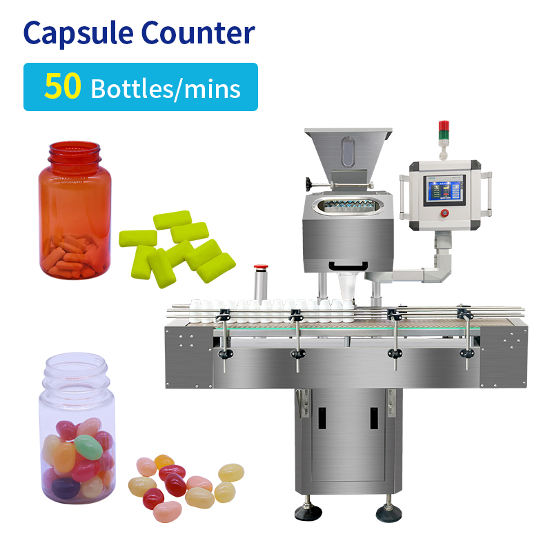 Hoge Kwaliteit Automatische Kleine Pil Tablet Elektronische Teller Softgel Capsule Bottelmachine