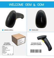 LONVILL Lecteur de codes manuel haute qualité Auto Sense Scanner de codes à barres 2d filaire bon marché