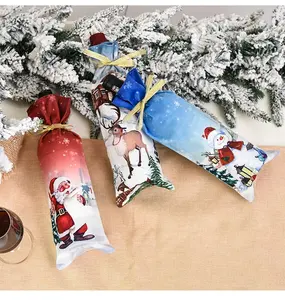 New Year Gift Santa Claus Wine Bottle Dust Cover Christmas Wine Bottle Cover Christmas Decorations Christmas Wine Covers