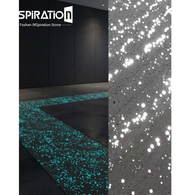 DIY Translucent Perforated Fiber Optic Concrete Brick Panel Art Design Wall Panel INSpiration Stone