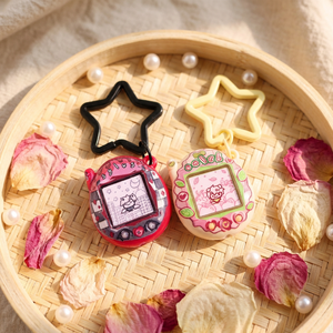 Porte-clés rotatif personnalisé en acrylique, motif animal de dessin animé, mignon, durable, pour console de jeu Tamagotchi <span class=keywords><strong>Beat</strong></span>, sac de téléphone à perles, chaîne de téléphone - Product Image 3