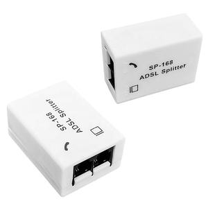 Fábrica al por mayor ADSL Splitter RJ11 Filtro de línea telefónica Módem DSL Separador de Internet de banda ancha con conector - Product Image 4