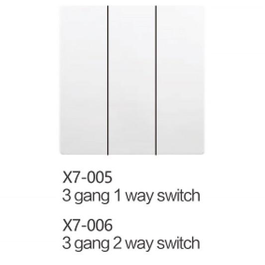 3 gang 1/2 way switch