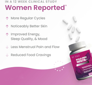 Cápsulas de Mioinositol de Alta Calidad 50mg D-Chiro Inositol con Suplemento de Vitamina Folato para Apoyo a la Fertilidad Femenina - Product Image 4