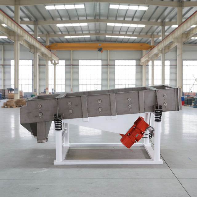 Continuous Feeding Customizable Size Linear Vibrating Screen