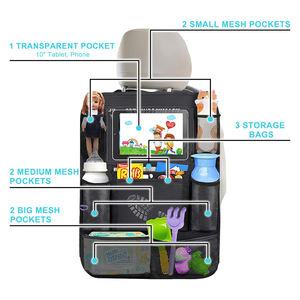 Car Backseat Organizer Waterproof and Durable Car <b>Seat</b> Organizer Kick Mats Muti-Pocket Back <b>Seat</b> <b>Storage</b> Bag - Product Image 2