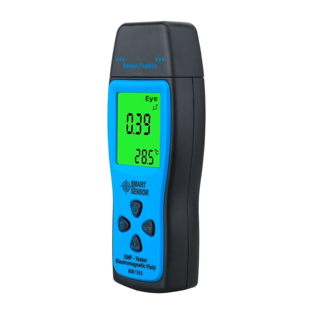 HEDAO LCD Digital Electromagnetic Field Radiation Tester EMF Testing Dosimeter Backlight Digital Display Radiation Detector