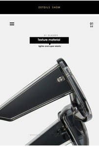 Kính râm sang trọng Retro của phụ nữ 2025 với khung lớn và mặt đa giác thời trang phong cách cổ điển 6251 - Product Image 3