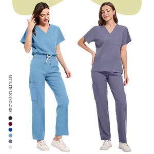 Médico enfermera Scrub Set mujeres hombres Hospital uniforme Clínica Médico <span class=keywords><strong>Cirujano</strong></span> ropa de enfermería Dental pediátrico salón de belleza traje de trabajo - Product Image 3