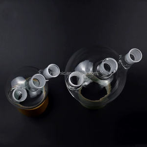 ขวดควอตซ์สามคอเก็บความร้อนทนต่ออุณหภูมิสูงและโปร่งใสสูงผลิตตามสั่งโรงงาน - Product Image 3