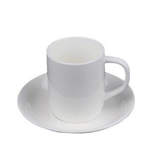 Qi Yue <b>Ceramic</b> Mug 10x7x8.8cm Heat Resistant Pure White Coffee Tea <b>Cup</b> For Daily Use - Product Image 5