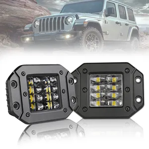 제조사 직접 4 인치 16W 운전 조명 LED 작업 등 플러시 마운트 트럭 UTV ATV SUV 보트 4x4 자동차 용 LED 포드