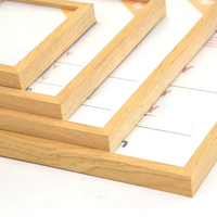 Marco de Fotos de Madera Natural Tamaño A4, Marco Moderno Minimalista para Exhibición de Pósteres, Marco de Madera Personalizado para Decoración del Hogar y Oficina