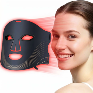 Masques de massage facial en silicone <span class=keywords><strong>LED</strong></span> 180 <span class=keywords><strong>LED</strong></span> les plus vendus, 4 couleurs, massage du <span class=keywords><strong>visage</strong></span>, rechargeable par USB, <span class=keywords><strong>masque</strong></span> de beauté électrique, masseur facial - Product Image 1