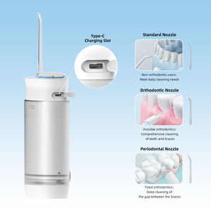 <span class=keywords><strong>Fairywill</strong></span> Mini 9-Jet 180ml Pump Oral Irrigator Combo Set para Good Jet Modern Flossers Portable para uso doméstico Color negro - Product Image 5