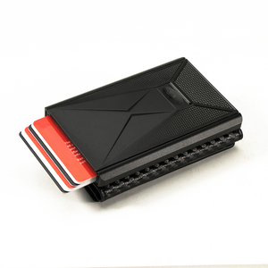 กระเป๋าใส่บัตรแม่เหล็กดีไซน์ใหม่ Casekey วัสดุหนัง PU คาร์บอน  จุบัตรได้เยอะ ป้องกัน RFID - Product Image 6