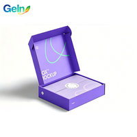 Boîte d'expédition en carton ondulé personnalisée avec impression du slogan de la marque sur le couvercle intérieur pour accessoires, vente en gros, personnalisable, approvisionnement en vrac