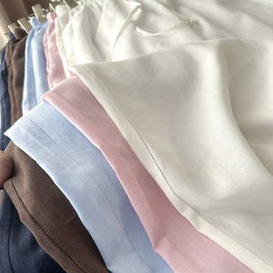 <span class=keywords><strong>Pantaloni</strong></span> Larghi <span class=keywords><strong>in</strong></span> <span class=keywords><strong>Lino</strong></span> da <span class=keywords><strong>Donna</strong></span> OEM ODM, Personalizzabili <span class=keywords><strong>con</strong></span> <span class=keywords><strong>Elastico</strong></span> e Cordoncino, Casual e Comodi per Vendita all'Ingrosso - Product Image 5