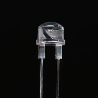 Lampadina LED Originale e Autentica 8mm/f8 da Inserire Direttamente nel Cappello di Paglia, LED Bianco e Rosa