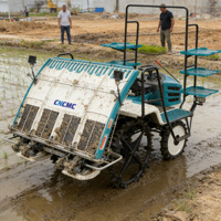 Transplanteuse de riz CNCMC TRT-6H haute efficacité à 6 rangs, autoportée, avec mécanisme d'équilibrage électronique