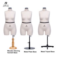 Mannequin femme grande taille Beifuform GB Plus Mini 18, mannequin de couture sur pied, buste de mode en fibre de verre
