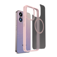 Funda Transparente Mate Antiamarilla para Xiaomi Redmi Note 17/Note 17 Pro, Magnética, Antigolpes, con Carga Inalámbrica