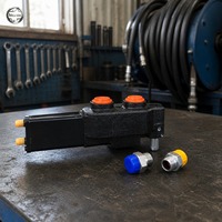 Katup Kontrol Pengganti Hyva Hydraulic PT Valve 14767463LC HT-SAE-1220-250-P1-LC 250 Bar untuk Truk Tambang Wide Body