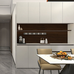 ארון אחסון מודרני מינימליסטי לסלון עם מגירות ודלתות - Product Image 4