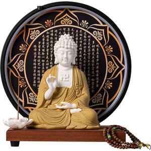 Estatua Grande <span class=keywords><strong>de</strong></span> Cerámica <span class=keywords><strong>de</strong></span> <span class=keywords><strong>Buda</strong></span> Shakyamuni (Tathagata del Sol), Adorno para Decoración Zen del Hogar, Aromático, para Sala <span class=keywords><strong>de</strong></span> Estar, Entrada, Culto Chino - Product Image 5