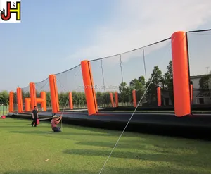 Commercial Inflatable Paintballตาข่ายInflatableสนามPaintballเกม