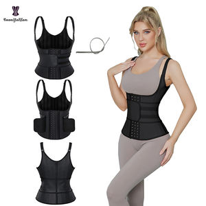 Faja Reductora de Cintura de Látex con 25 Varillas de Acero, Control Firme, Tallas Grandes, con Cinturón de Tirantes y Ganchos Fuertes, Moldeadora de Cuerpo para Mujer, Venta al por Mayor - Product Image 6