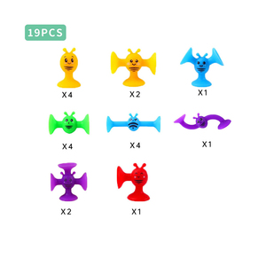 Heißer Verkauf Sensory STEM Kits Sauger Spielzeug Kinder Grab Snap Bausteine Pop Silikon Diy Mini Tier Spielzeug Lernspiel zeug Sensory - Product Image 3
