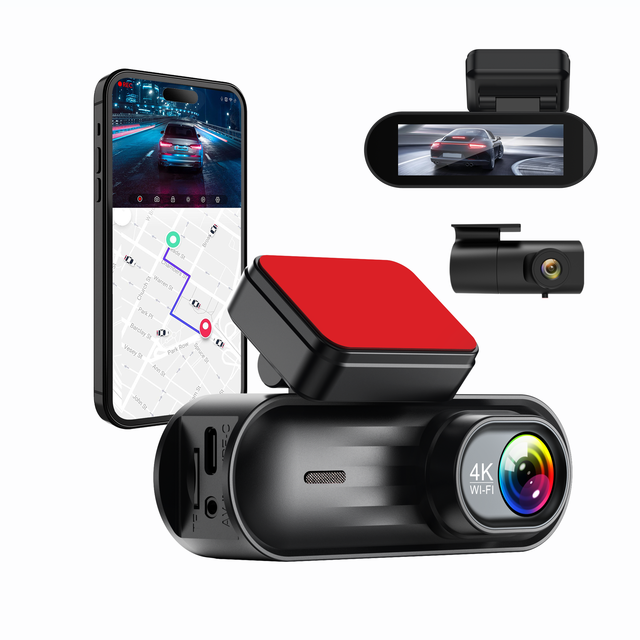 4K+2K Dual Dash Cam With Build-in 2.4G WIFI&GPS Voice Control Car Black Box Camcorder Camera 4K Dashcam for Competitively Priced