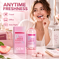 Comprimés de dentifrice probiotiques personnalisés en usine pour le nettoyage buccal, l'élimination de la mauvaise haleine, granulés portables pour le nettoyage buccal en extérieur
