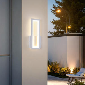 Applique Murale Solaire Simple Extérieure Étanche IP65 pour Villa, Couloir, Jardin, Éclairage de Fond Carré, Large Plage de Tension - Product Image 2