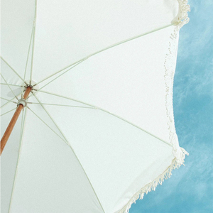 Parasols parasols de plage avec glands/Boho en bois personnalisé luxe Portable 7 pieds, Vintage frange soleil extérieur pôle <span class=keywords><strong>toile</strong></span> jaune - Product Image 2