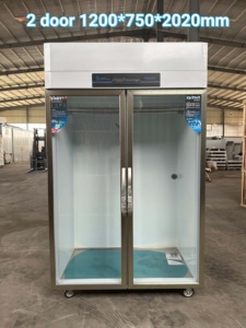 Réfrigérateur commercial à double température en acier inoxydable, le plus vendu, pour viande suspendue, 2 portes, 5 étoiles, à levier, à crochet, à haute efficacité énergétique - Product Image 2