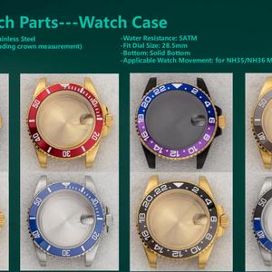 Boîtier de montre en acier inoxydable 316L massif avec verre saphir, étanche 5 ATM, mouvement mécanique automatique NH35/NH36, pièces de montre - Product Image 3