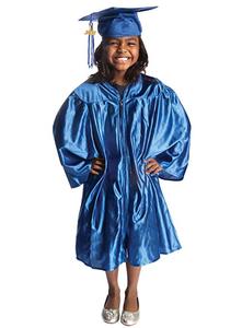 Traje de graduación <span class=keywords><strong>infantil</strong></span> de tela mate <span class=keywords><strong>Gorro</strong></span> y vestido de Graduación - Product Image 6