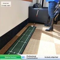Tapis de frappe de golf Koyang 28cm x 280cm pour entraînement à domicile et au bureau, tapis de putting vert TM330-GEFDT-DZ-28 280-003