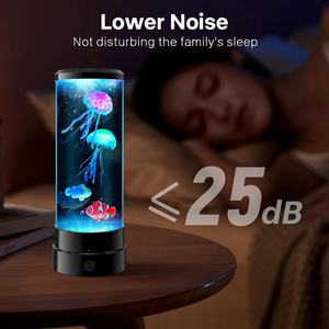 Lámpara de Medusas Eléctrica de Fantasía en Oferta, Redonda con 16 Colores Cambiantes, Luz Ambiental Relajante, Lámpara de Lava LED con Acuario de Medusas - Product Image 3