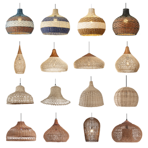 Lampes suspendues en osier faites <span class=keywords><strong>à</strong></span> la main suspension en rotin lampe de tissage en bambou <span class=keywords><strong>pour</strong></span> <span class=keywords><strong>salon</strong></span> <span class=keywords><strong>salle</strong></span> <span class=keywords><strong>à</strong></span> <span class=keywords><strong>manger</strong></span> chambre Restaurant - Product Image 5