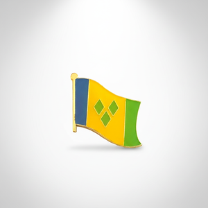GREPAS GIFTS Épinglette drapeau de Saint-<span class=keywords><strong>Vincent</strong></span> de 1 pouce, épinglette patriotique mondiale pour chapeau - Product Image 1