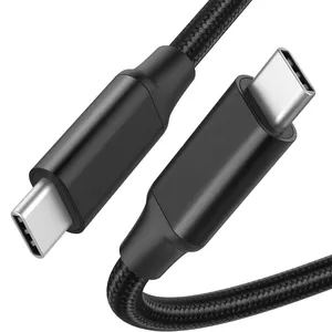 100W Pd 5a 5G 10G Branded Deta Zwart 1M Data Hot Koop Quick Highspeed Type-C Naar Usb-C Type Opladen 05M Usb Type C Kabel Tipo C