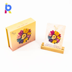 Party Icebreaker Conversation Starter Game Question personnalisée Créer un jeu de cartes avec fermeture magnétique Boîtes pliantes - Product Image 2