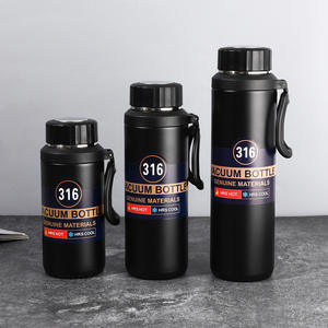 Bouteille d'eau isolée sous vide en acier inoxydable 600 à double paroi de 800ml 1000ml 316 ml avec poignée pour le sport - Product Image 6