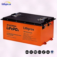 Batterie LiFePO4 pour fauteuil roulant électrique au phosphate de fer et de lithium 38,4V200AH, protection contre les courts-circuits, grande capacité pour personnes handicapées