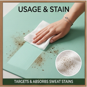 Lingettes nettoyantes personnalisées en gros sans alcool pour tapis de yoga, infusées à l'huile essentielle de lavande, lingettes absorbantes pour équipement de sport, en boîte, OEM - Product Image 4