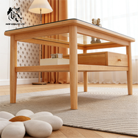 Table basse en bois, design moderne, fabriquée en usine, personnalisable, prix le plus bas, stock important, prête à être expédiée, meubles de salon.